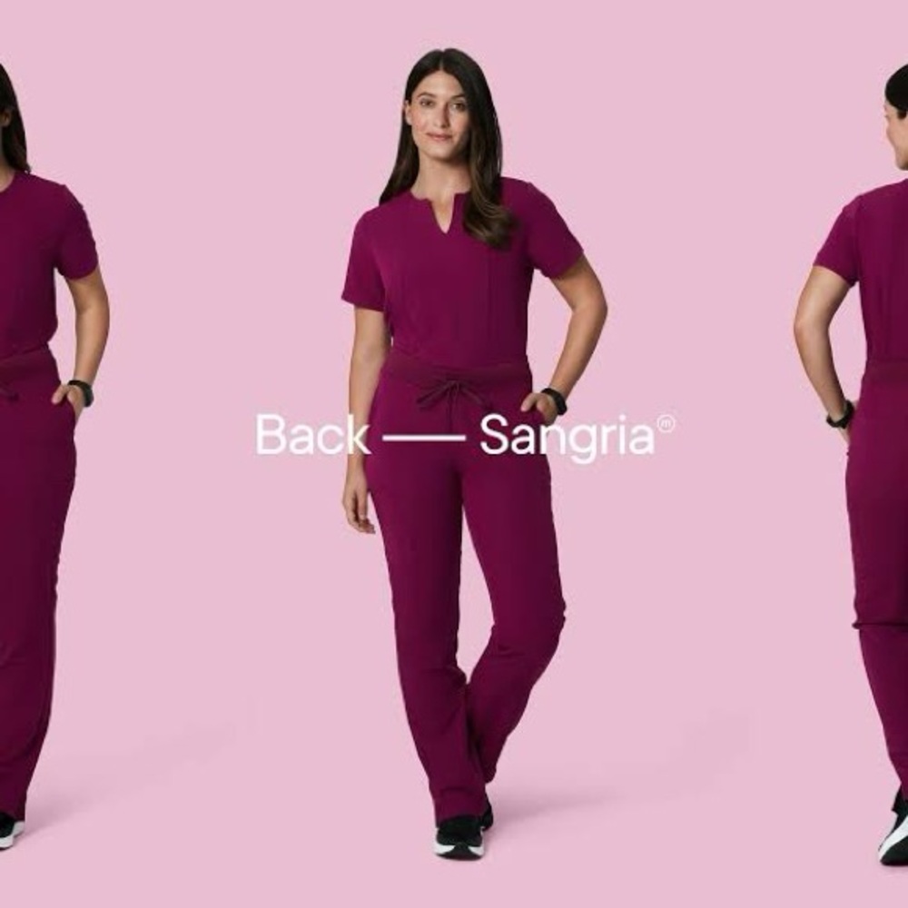 Mandala scrub set Sangria